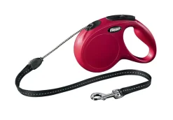 GUINZAGLIO FLEXI MOD. "NEW CLASSIC" CON CORDA S 5MT ROSSO: vendita online GUINZAGLIO FLEXI MOD. "NEW CLASSIC" CON CORDA S 5MT ROSSO in offerta