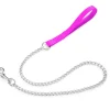 GUINZAGLIO IN NYLON CON CATENA 3X800MM FUCSIA: vendita online GUINZAGLIO IN NYLON CON CATENA 3X800MM FUCSIA in offerta