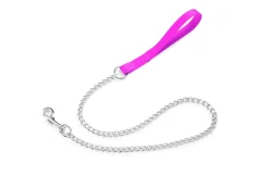 GUINZAGLIO IN NYLON CON CATENA 2.5X800MM FUCSIA: vendita online GUINZAGLIO IN NYLON CON CATENA 2.5X800MM FUCSIA in offerta