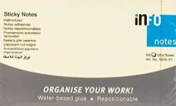 INFO NOTES - BLOCCO 100 FF ADESIVI GIALLI 125X75mm : vendita online INFO NOTES - BLOCCO 100 FF ADESIVI GIALLI 125X75mm in offerta