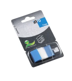 INFO NOTES - CONF. 50 ADESIVI SEGNAPAGINA 25X43mm BLU: vendita online INFO NOTES - CONF. 50 ADESIVI SEGNAPAGINA 25X43mm BLU in offerta