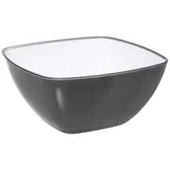 INSALATIERA QUADRATA ANTRACITE 24.8X24.8CM 3900ML