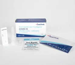 JUSCHEK ICOV-802H - AUTO TEST TAMPONE RAPIDO PER L'ANTIGENE COVID-19 (FLUIDO ORALE-SALIVARE): vendita online JUSCHEK ICOV-802H - AUTO TEST TAMPONE RAPIDO PER L'ANTIGENE COVID-19 (FLUIDO ORALE-SALIVARE) in offerta