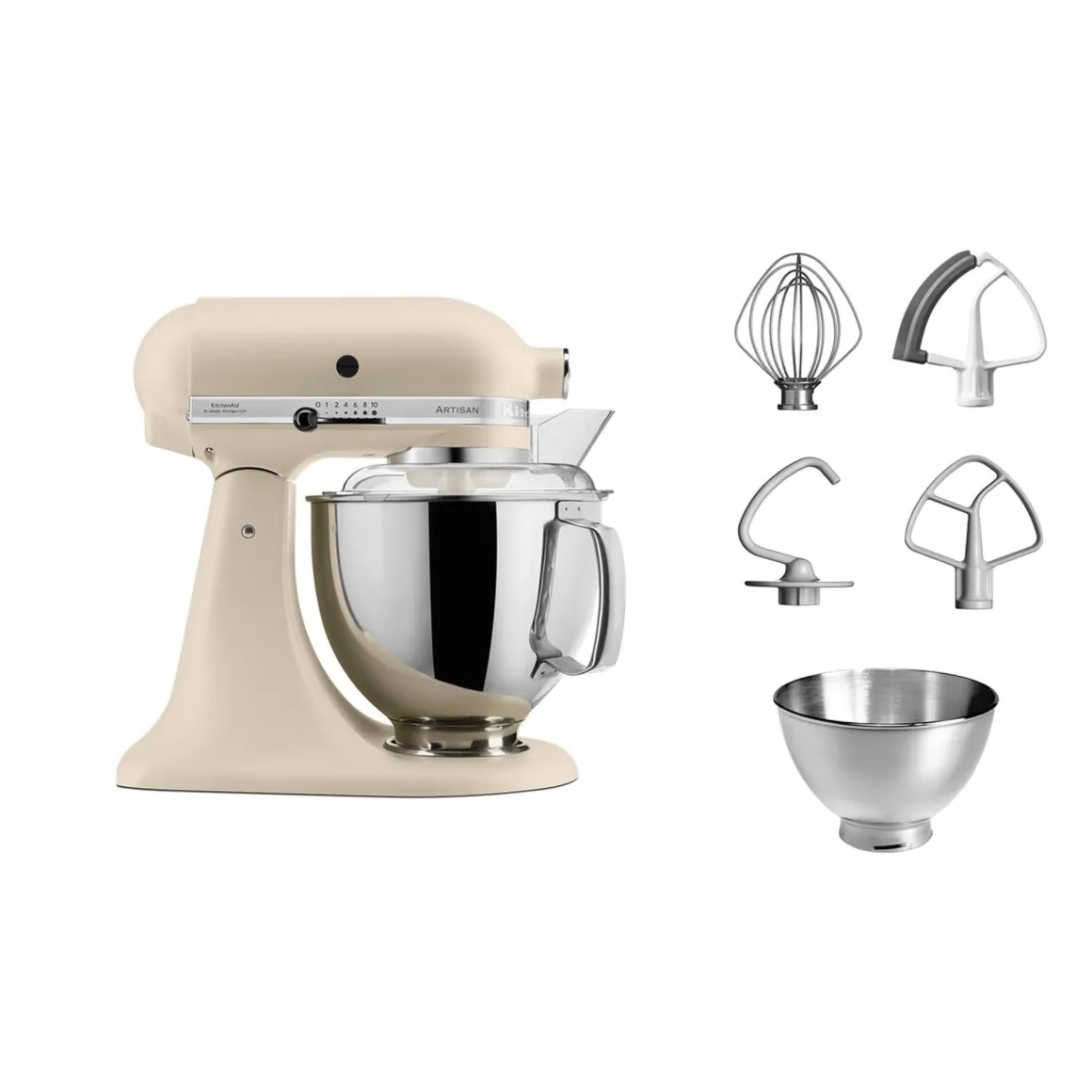 KITCHENAID - PLANETARIA ARTISAN CON TESTA RECLINABILE 4.8LT FRESH LINEN