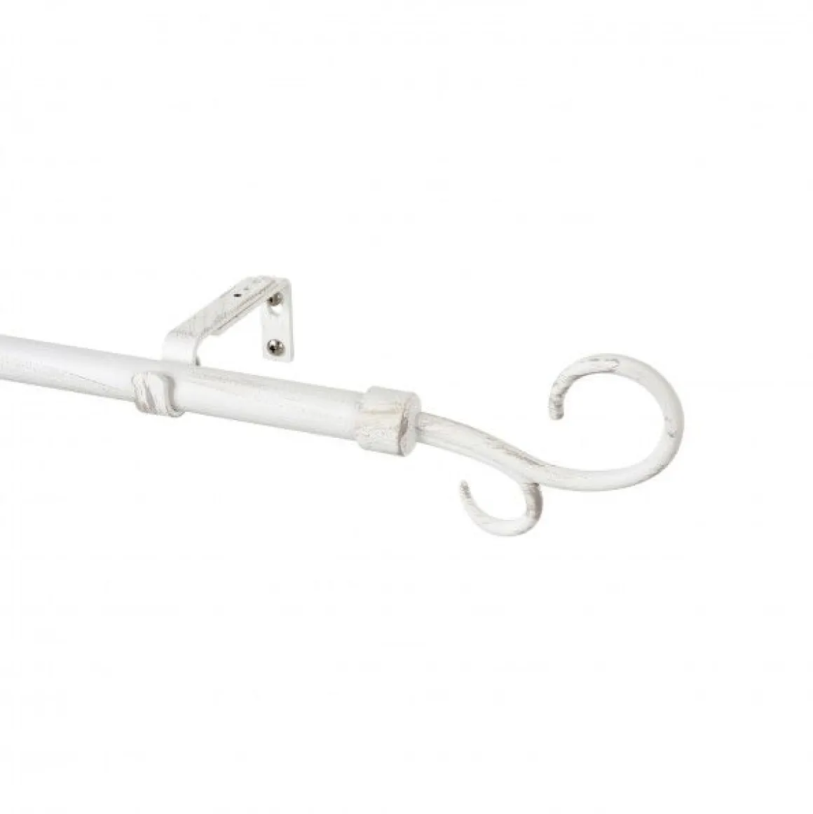 KIT 5PZ IN METALLO 19MM - MODELLO DOPPIO UNCINO BIANCO-BEIGE 110-200CM: vendita online KIT 5PZ IN METALLO 19MM - MODELLO DOPPIO UNCINO BIANCO-BEIGE 110-200CM in offerta