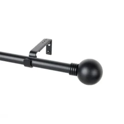 KIT 5PZ PALO IN METALLO 19MM - MODELLO SFERA ANELLO NERO 110-200CM: vendita online KIT 5PZ PALO IN METALLO 19MM - MODELLO SFERA ANELLO NERO 110-200CM in offerta