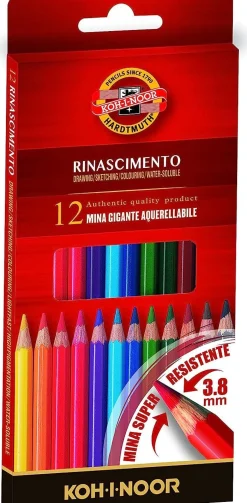KOH-I-NOOR - RINASCIMENTO ASTUCCIO 12 MATITE COLORATE : vendita online KOH-I-NOOR - RINASCIMENTO ASTUCCIO 12 MATITE COLORATE in offerta