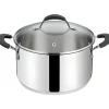 LAGOSTINA - CASSERUOLA 2 MANICI LINEA TEMPRA CON COPERCHIO D.20CM