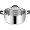 LAGOSTINA - CASSERUOLA 2 MANICI LINEA TEMPRA CON COPERCHIO DIAM.26CM