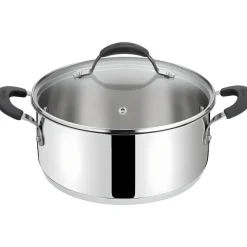 LAGOSTINA - CASSERUOLA 2 MANICI LINEA TEMPRA CON COPERCHIO DIAM.26CM