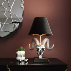 LAMPADA DA TAVOLO ANTLER DAVOS H 44CM - E27 1X40W 230V: vendita online LAMPADA DA TAVOLO ANTLER DAVOS H 44CM - E27 1X40W 230V in offerta