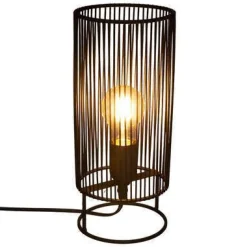 LAMPADA DA TAVOLO NORA NERA H 30CM - E27 40W: vendita online LAMPADA DA TAVOLO NORA NERA H 30CM - E27 40W in offerta