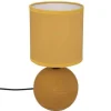 LAMPADA DA TAVOLO TIMEO OCRA H 25CM - E 14 60WX1: vendita online LAMPADA DA TAVOLO TIMEO OCRA H 25CM - E 14 60WX1 in offerta