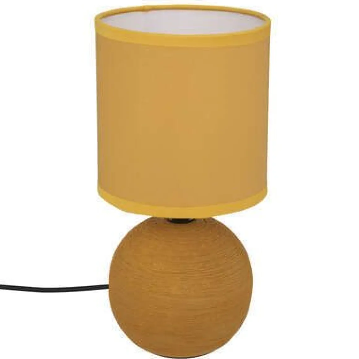 LAMPADA DA TAVOLO TIMEO OCRA H 25CM - E 14 60WX1: vendita online LAMPADA DA TAVOLO TIMEO OCRA H 25CM - E 14 60WX1 in offerta
