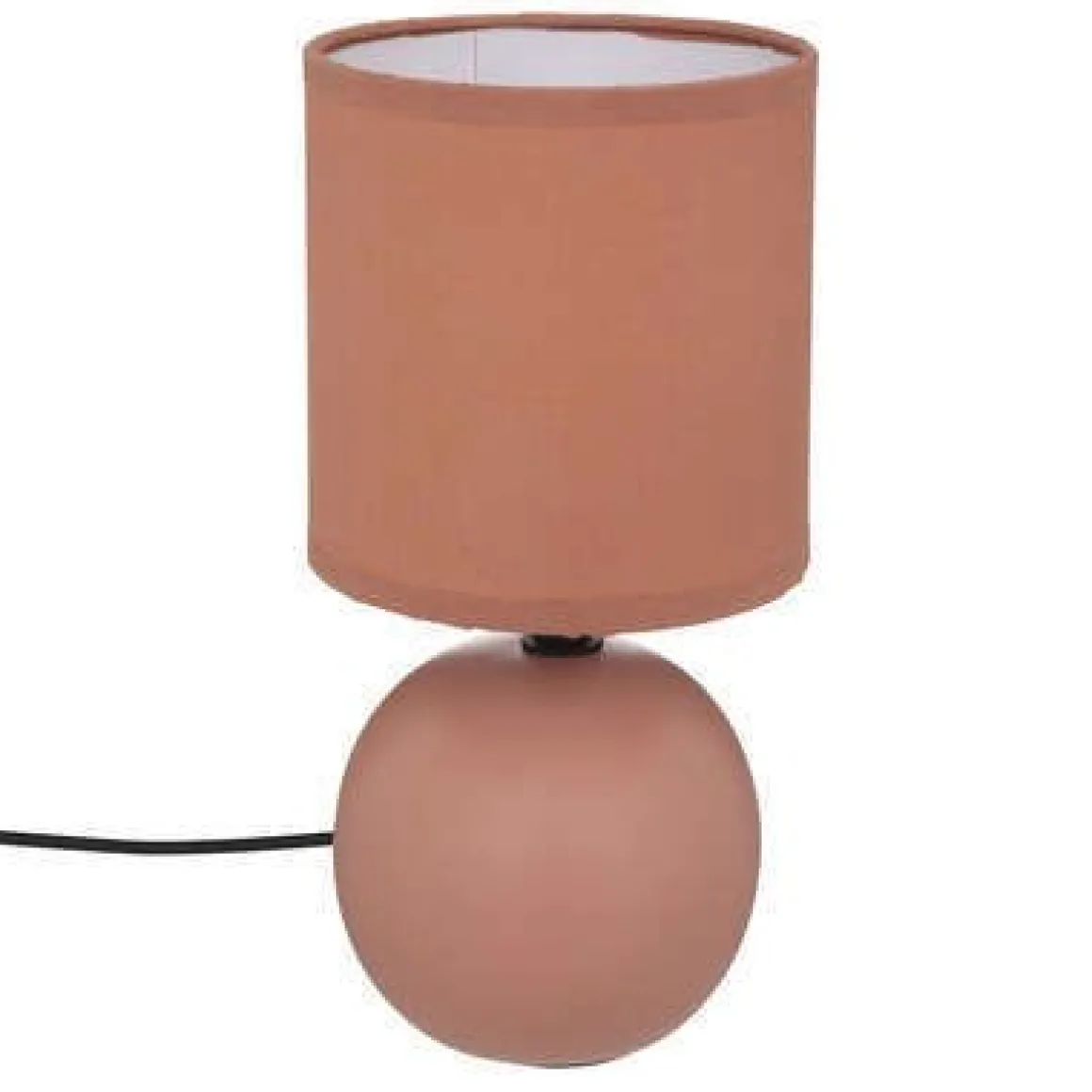 LAMPADA DA TAVOLO TIMEO SALMONE H 25CM - E 14 60WX1: vendita online LAMPADA DA TAVOLO TIMEO SALMONE H 25CM - E 14 60WX1 in offerta
