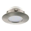 LAMPADA DA INCASSO LED PINEDA NICHEL SATINATO D. 7,8CM - 1X4.9W 460lm 3000K IP20 IP44: vendita online LAMPADA DA INCASSO LED PINEDA NICHEL SATINATO D. 7,8CM - 1X4.9W 460lm 3000K IP20 IP44 in offerta