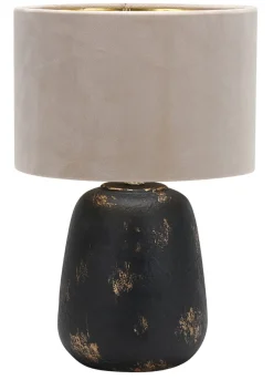 LAMPADA DA TAVOLA IN CERAMICA BEIGE 24X24X36.5CM: vendita online LAMPADA DA TAVOLA IN CERAMICA BEIGE 24X24X36.5CM in offerta