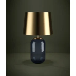 LAMPADA DA TAVOLO CUITE PETROL H. 60,5CM - 1X40W E27: vendita online LAMPADA DA TAVOLO CUITE PETROL H. 60,5CM - 1X40W E27 in offerta