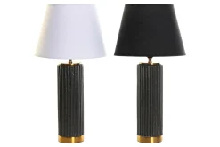 LAMPADA DA TAVOLO IN GRES POLIESTERE 30X30 H 58CM - E27 50W COLORI ASSORTITI : vendita online LAMPADA DA TAVOLO IN GRES POLIESTERE 30X30 H 58CM - E27 50W COLORI ASSORTITI in offerta