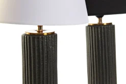 LAMPADA DA TAVOLO IN GRES POLIESTERE 30X30 H 58CM - E27 50W COLORI ASSORTITI : vendita online LAMPADA DA TAVOLO IN GRES POLIESTERE 30X30 H 58CM - E27 50W COLORI ASSORTITI in offerta