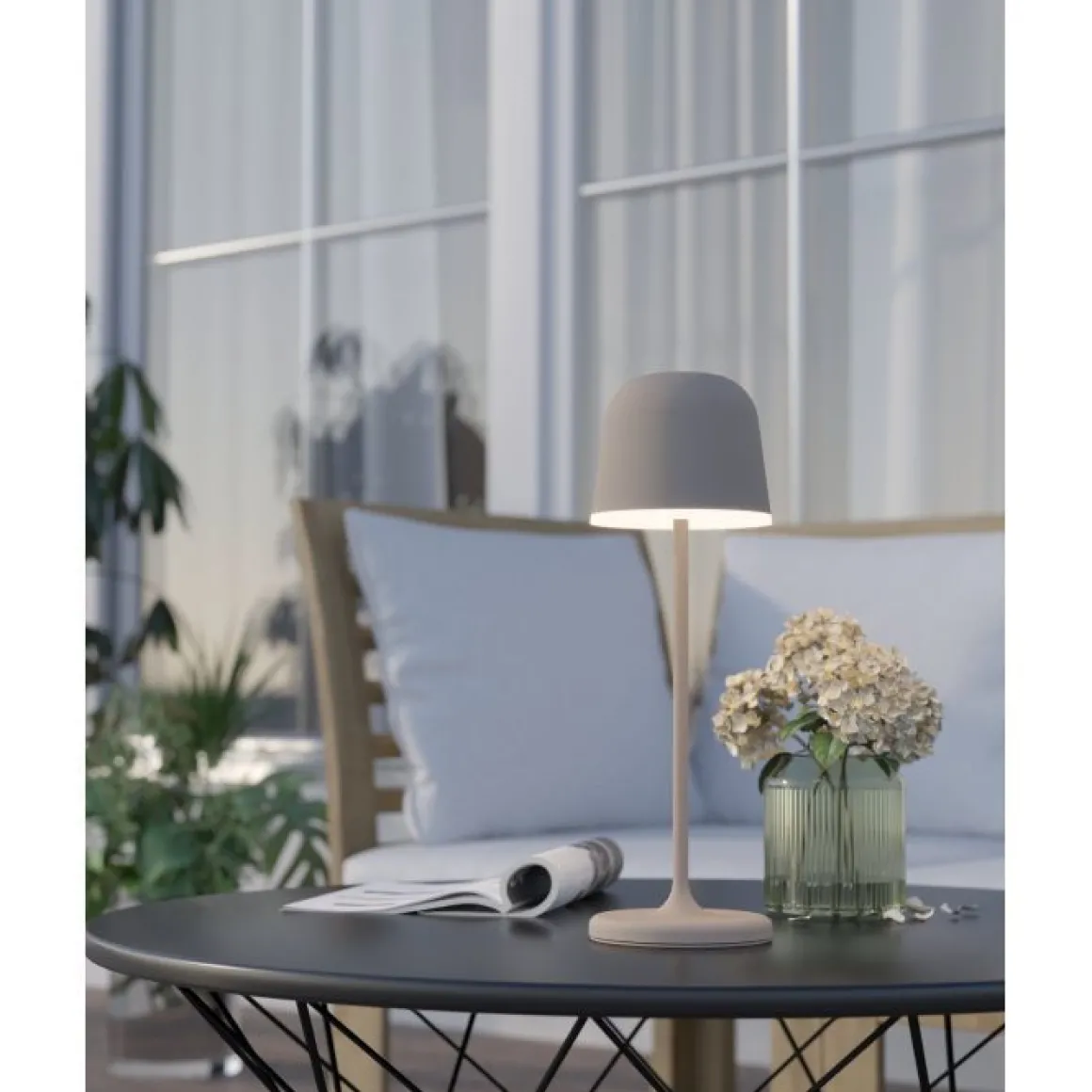 LAMPADA DA TAVOLO MANNERA SABBIATO H. 34CM - 2.2W 3000K 200lm: vendita online LAMPADA DA TAVOLO MANNERA SABBIATO H. 34CM - 2.2W 3000K 200lm in offerta