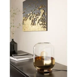 LAMPADA DA TAVOLO MARYVILLA ORO H. 23CM - 1X40W E27: vendita online LAMPADA DA TAVOLO MARYVILLA ORO H. 23CM - 1X40W E27 in offerta