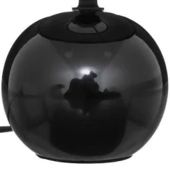 LAMPADA DA TAVOLO TIMEO NERO H 25CM - E 14 60WX1: vendita online LAMPADA DA TAVOLO TIMEO NERO H 25CM - E 14 60WX1 in offerta