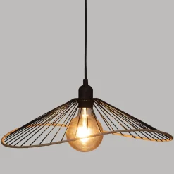 LAMPADARIO ALARA DIAM. CM 45 IN METALLO NERO E27 40W: vendita online LAMPADARIO ALARA DIAM. CM 45 IN METALLO NERO E27 40W in offerta