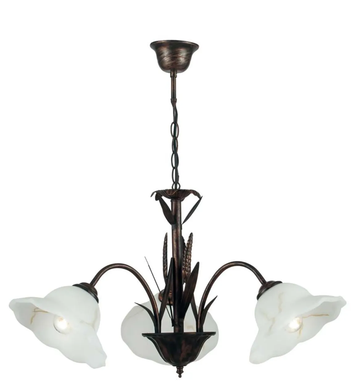 LAMPADARIO BYRON RUGGINE 3 LUCI - 3XE27 MAX 60W : vendita online LAMPADARIO BYRON RUGGINE 3 LUCI - 3XE27 MAX 60W in offerta