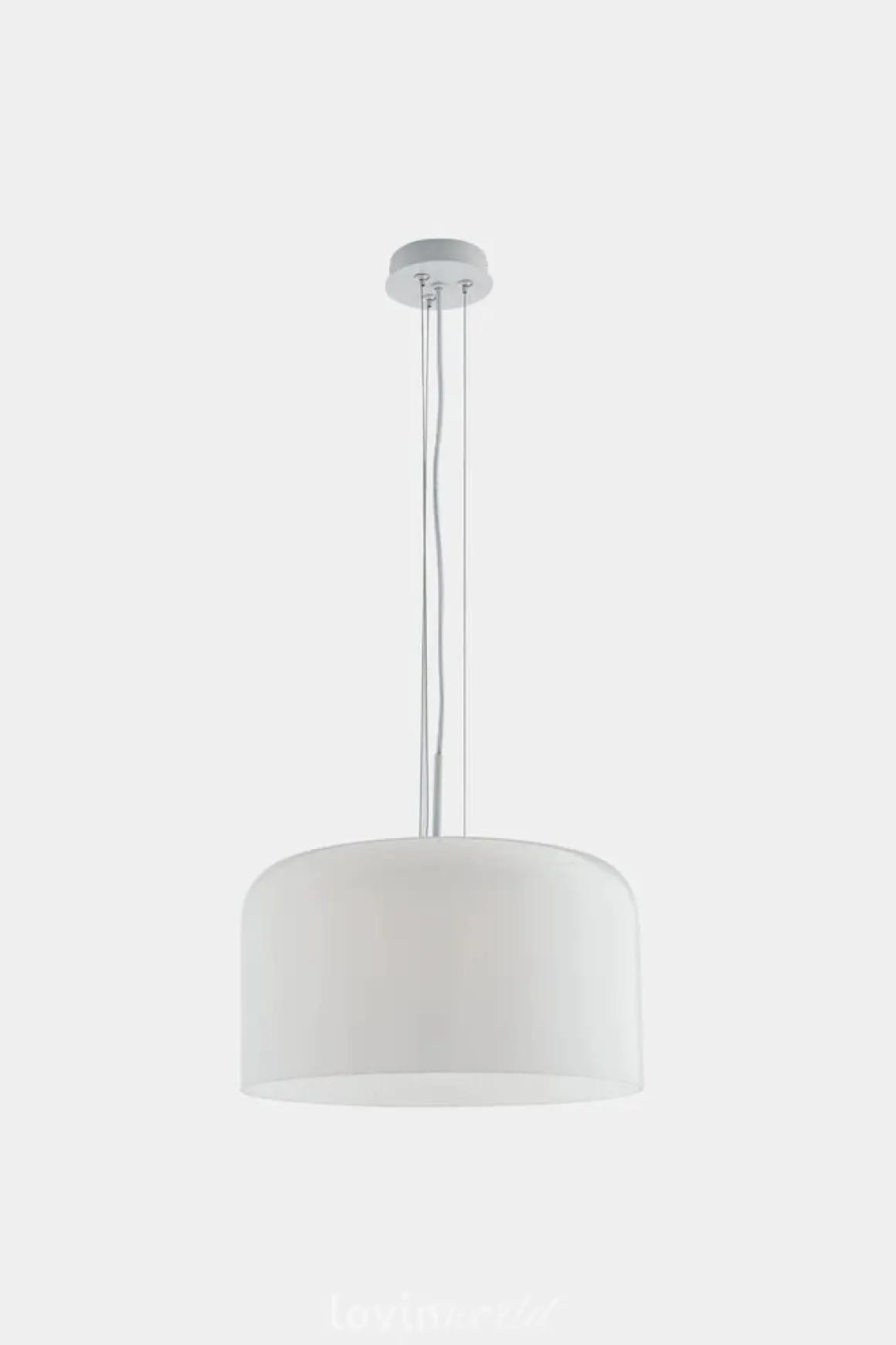 LAMPADARIO GIBUS BIANCO 40X20CM - 1XE27: vendita online LAMPADARIO GIBUS BIANCO 40X20CM - 1XE27 in offerta