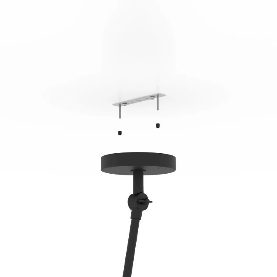 LAMPADARIO PISTUNIO NERO H. 129CM - 1X40W E27: vendita online LAMPADARIO PISTUNIO NERO H. 129CM - 1X40W E27 in offerta