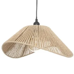 LAMPADARIO A CORDE MYHA DIAM. CM 45 E27 NATURALE : vendita online LAMPADARIO A CORDE MYHA DIAM. CM 45 E27 NATURALE in offerta