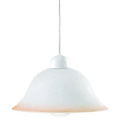 LAMPADARIO ALABASTRO BIANCO CON FASCIA ROSA D. 30CM - 1XE27 MAX 60W: vendita online LAMPADARIO ALABASTRO BIANCO CON FASCIA ROSA D. 30CM - 1XE27 MAX 60W in offerta