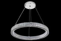LAMPADARIO A LED SOLEDAD D. 60CM CROMATO - 3600lm 4000K 40W: vendita online LAMPADARIO A LED SOLEDAD D. 60CM CROMATO - 3600lm 4000K 40W in offerta