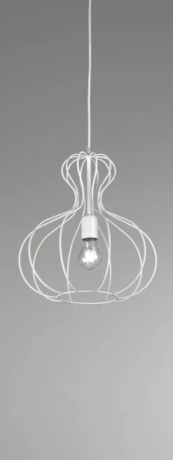 LAMPADARIO AMPOLLA BIANCA - 1XE27: vendita online LAMPADARIO AMPOLLA BIANCA - 1XE27 in offerta