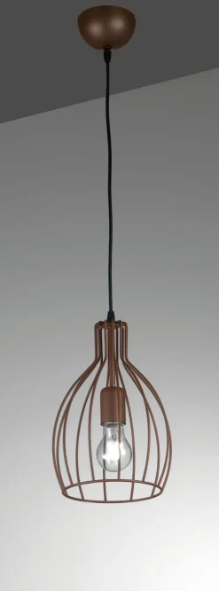LAMPADARIO CORTEN BOTTIGLIA - 1XE27 : vendita online LAMPADARIO CORTEN BOTTIGLIA - 1XE27 in offerta