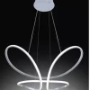 LAMPADARIO FARFALLA A LED SILVER L 63CM : vendita online LAMPADARIO FARFALLA A LED SILVER L 63CM in offerta