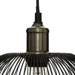 LAMPADARIO IN METALLO NERO D. 34CM: vendita online LAMPADARIO IN METALLO NERO D. 34CM in offerta