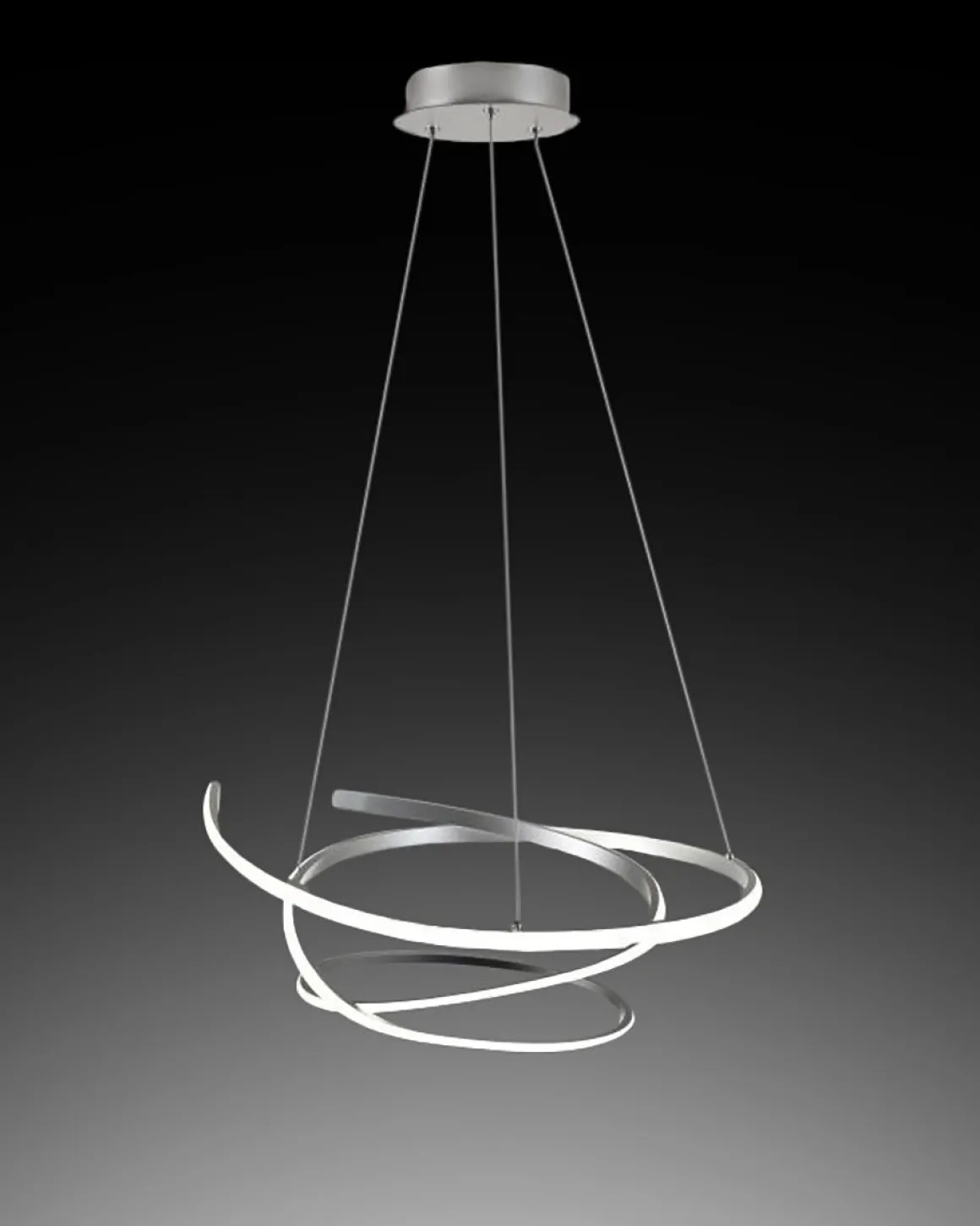 LAMPADARIO KILEY D. 54CM ARGENTO - 4050lm 4500K 45W: vendita online LAMPADARIO KILEY D. 54CM ARGENTO - 4050lm 4500K 45W in offerta