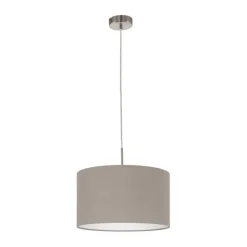 LAMPADARIO 1 LUCE PASTERI SATINATO/TORTORA 38CM - 1X60W E27: vendita online LAMPADARIO 1 LUCE PASTERI SATINATO/TORTORA 38CM - 1X60W E27 in offerta