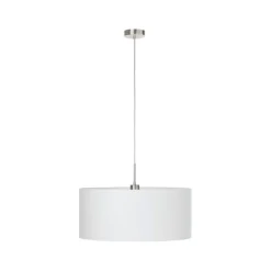 LAMPADARIO 1 LUCE PASTERI SATINATO/BIANCO 53CM - 1X60W E27: vendita online LAMPADARIO 1 LUCE PASTERI SATINATO/BIANCO 53CM - 1X60W E27 in offerta