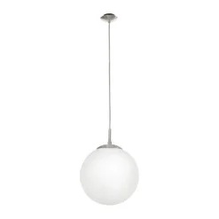 LAMPADARIO 1 LUCE RONDO SATINATO D. 25CM - 1X60W E27: vendita online LAMPADARIO 1 LUCE RONDO SATINATO D. 25CM - 1X60W E27 in offerta