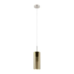 LAMPADARIO 1 LUCE SELVINO ORO FUME' D10XH110CM - 1X15W E27: vendita online LAMPADARIO 1 LUCE SELVINO ORO FUME' D10XH110CM - 1X15W E27 in offerta
