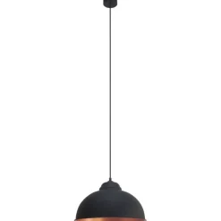 LAMPADARIO 1 LUCE TRURO 2 NERO 37CM - 1X60W E27: vendita online LAMPADARIO 1 LUCE TRURO 2 NERO 37CM - 1X60W E27 in offerta