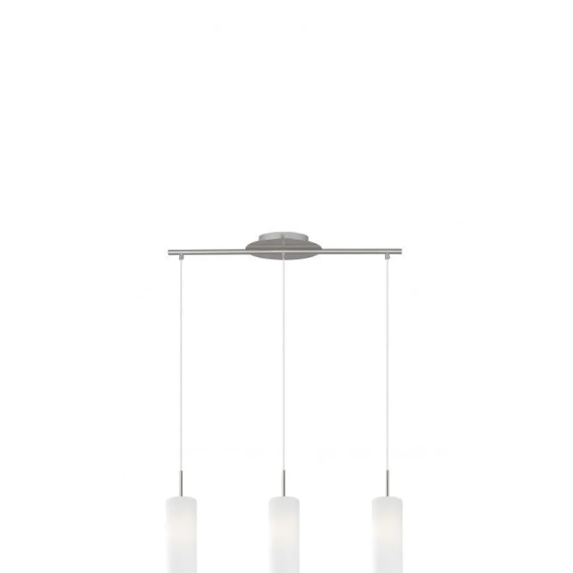 LAMPADARIO 3 LUCI TROY 3 SATINATO 110CM - 3X40W E27: vendita online LAMPADARIO 3 LUCI TROY 3 SATINATO 110CM - 3X40W E27 in offerta