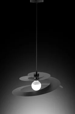 LAMPADARIO SPIRALE D. 50CM NERO - 1XE27 MAX 42W: vendita online LAMPADARIO SPIRALE D. 50CM NERO - 1XE27 MAX 42W in offerta
