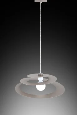 LAMPADARIO SPIRALE D. 50CM SABBIA - 1XE27 MAX 42W: vendita online LAMPADARIO SPIRALE D. 50CM SABBIA - 1XE27 MAX 42W in offerta