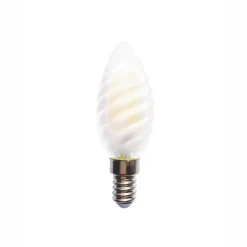 LAMPADINA TORTIGLIONE C37 VETRO FROST 4W 450LM 2700K: vendita online LAMPADINA TORTIGLIONE C37 VETRO FROST 4W 450LM 2700K in offerta