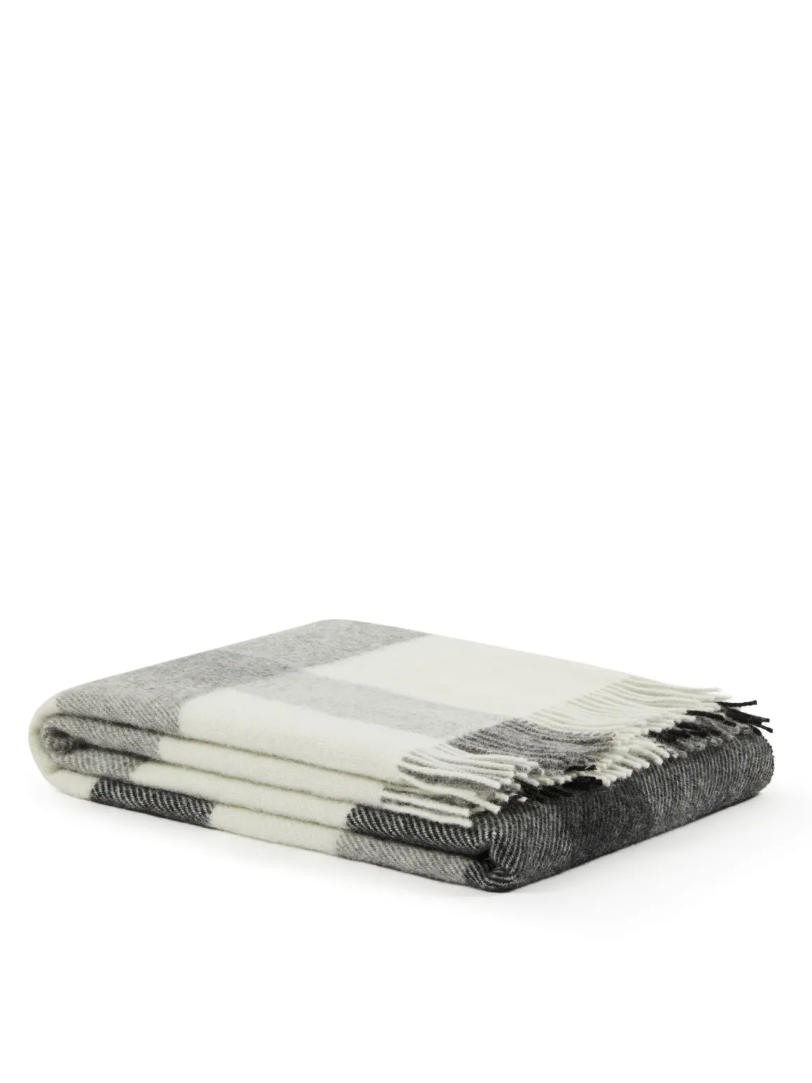 LANEROSSI PLAID LAGORAI : PLAID IN LANA VERGINE CM 130X170 ANTRACITE