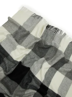 LANEROSSI PLAID LAGORAI : PLAID IN LANA VERGINE CM 130X170 ANTRACITE